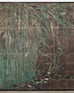 Japanese Meiji Six Panel Screen Bamboo Lily Pond