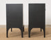 Pair of Scala Luxury Trapu Lacquered Bow Front Commode Chests