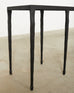 Giacometti Inspired Black Hammered Cast Iron Console Table