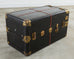 Victorian Atkinson and Long Black Wardrobe Steamer Trunk