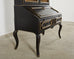Minton-Spidell Louis XV Style Ebonized Secretary Bookcase