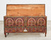 Moorish Middle Eastern Painted Wood Blanket Chest