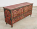 Moorish Middle Eastern Painted Wood Blanket Chest