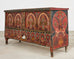 Moorish Middle Eastern Painted Wood Blanket Chest