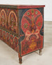 Moorish Middle Eastern Painted Wood Blanket Chest