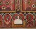 Moorish Middle Eastern Painted Wood Blanket Chest