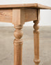 Country French Bleached Oak Pine Farmhouse Harvest Dining Table