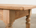 Country French Bleached Oak Pine Farmhouse Harvest Dining Table