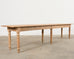 Country French Bleached Oak Pine Farmhouse Harvest Dining Table