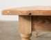 Country French Bleached Oak Pine Farmhouse Harvest Dining Table