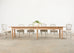 Country French Bleached Oak Pine Farmhouse Harvest Dining Table