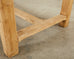 Country French Farmhouse Bleached Oak Trestle Dining Table