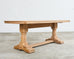 Country French Bleached Oak Farmhouse Trestle Dining Table