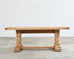 Country French Bleached Oak Farmhouse Trestle Dining Table