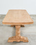 Country French Bleached Oak Farmhouse Trestle Dining Table