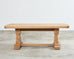 Country French Bleached Oak Farmhouse Trestle Dining Table