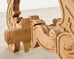 19th C. Spanish Baroque Bleached Oak Farmhouse Dining Table
