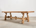 19th C. Spanish Baroque Bleached Oak Farmhouse Dining Table
