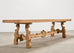 19th C. Spanish Baroque Bleached Oak Farmhouse Dining Table