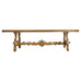 19th C. Spanish Baroque Bleached Oak Farmhouse Dining Table