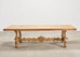 19th C. Spanish Baroque Bleached Oak Farmhouse Dining Table
