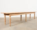 Country French Bleached Oak Pine Farmhouse Harvest Dining Table