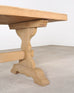 Country French Bleached Oak Farmhouse Dining Table 8.5 Ft