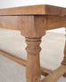 Country French Provincial Bleached Oak Farmhouse Dining Table 8 Ft