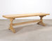 Country French Bleached Oak Farmhouse Dining Table 8.5 Ft