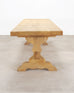 Country French Bleached Oak Farmhouse Dining Table 8.5 Ft