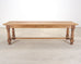 Country French Provincial Bleached Oak Farmhouse Dining Table 8 Ft
