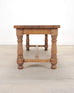 Country French Provincial Bleached Oak Farmhouse Dining Table 8 Ft