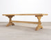 Country French Bleached Oak Farmhouse Dining Table 8.5 Ft