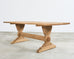 Country French Bleached Oak Farmhouse Trestle Dining Table