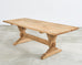 Country French Bleached Oak Farmhouse Trestle Dining Table