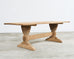 Country French Bleached Oak Farmhouse Trestle Dining Table