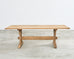 Country French Bleached Oak Farmhouse Trestle Dining Table