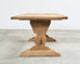 Country French Bleached Oak Farmhouse Trestle Dining Table