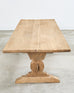 Country French Bleached Oak Farmhouse Trestle Dining Table