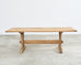 Country French Bleached Oak Farmhouse Trestle Dining Table