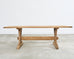 Country French Bleached Oak Farmhouse Trestle Dining Table