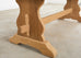 Country French Bleached Oak Farmhouse Trestle Dining Table