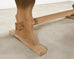 Country French Bleached Oak Farmhouse Trestle Dining Table 8 Ft