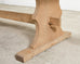 Country French Bleached Oak Farmhouse Trestle Dining Table 8 Ft