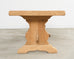 Country French Bleached Oak Farmhouse Trestle Dining Table