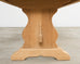 Country French Bleached Oak Farmhouse Trestle Dining Table