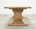 Country French Bleached Oak Farmhouse Trestle Dining Table 8 Ft