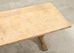 Country French Bleached Oak Farmhouse Trestle Dining Table 8 Ft