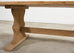 Country French Bleached Oak Farmhouse Trestle Dining Table 8 Ft