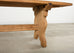 Country French Provincial Bleached Oak Farmhouse Dining Table